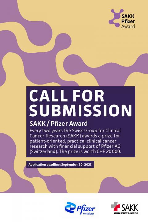 SAKK/Pfizer Award 2023 | Flyer Preview