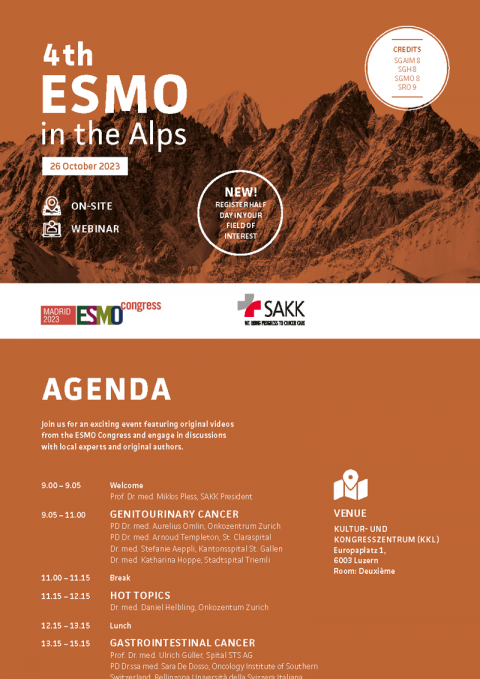 ESMO in the Alps 2023 | Program teaser