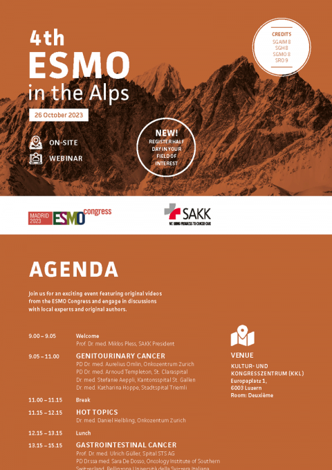 ESMO in the Alps 2023 | Program teaser ESMO in the Alps 2023 | Program teaser